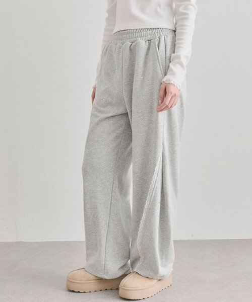 OLIVE des OLIVE（オリーブデオリーブ）の「キラキラバレルレッグパンツ（その他パンツ・レディース・ブラック/アイボリー/トップグレー・FREE）」の21枚目の写真