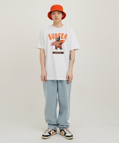 CREAM SODA LAB(クリームソーダラボ)の「グレーサーファー半袖Tシャツライトグレー(Tシャツ/カットソー・メンズ・その他・LARGE/MEDIUM/X-LARGE/XX-LARGE)」の6枚目の写真