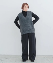 merrylatte | フェザーニットベスト【IROHANI】(ベスト)