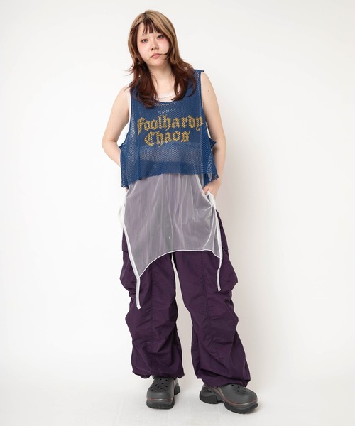 RNA(アールエヌエー)の「R4422 ボリュームカーゴパンツ(カーゴパンツ・レディース・カーキ/サックスブルー/パープル・MEDIUM)」の17枚目の写真
