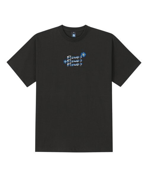 RADINEO(ラディネオ)の「ブルーフラワー3 半袖Tシャツ ブラック(Tシャツ/カットソー・メンズ・その他・LARGE/MEDIUM/SMALL/X-LARGE)」の1枚目の写真