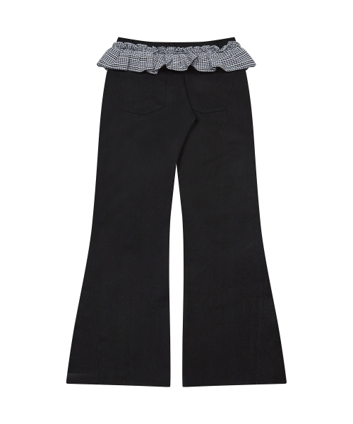 LARTIGENT（ラーティゼン）の「L19 FRILL BOOTSCUT PANTS(BLACK)（その他パンツ・レディース・その他・FREE）」の2枚目の写真