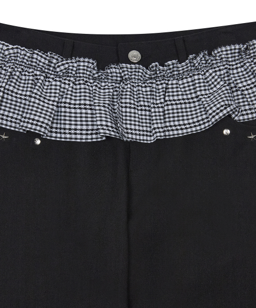 LARTIGENT（ラーティゼン）の「L19 FRILL BOOTSCUT PANTS(BLACK)（その他パンツ・レディース・その他・FREE）」の3枚目の写真