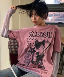 MEGA CYCLONE PIGMENT SS TEE PINK(CV2DMUT524A)