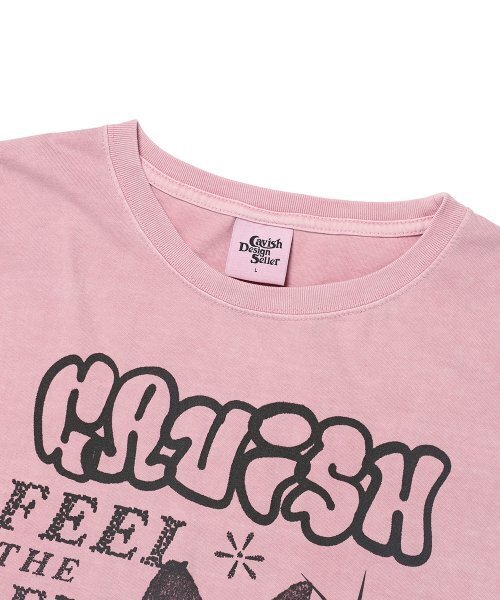 Cavish（カビシ）の「MEGA CYCLONE PIGMENT SS TEE PINK(CV2DMUT524A)（Tシャツ/カットソー・レディース・ピンク・SMALL/MEDIUM/LARGE/X-LARGE）」の4枚目の写真