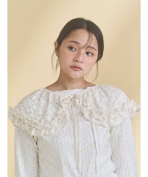 merry jenny(メリージェニー)の「lace frill collar(付け襟・レディース・ベージュ/ブラック/オフホワイト・FREE)」の11枚目の写真