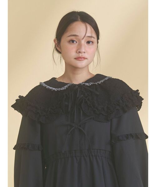 merry jenny(メリージェニー)の「lace frill collar(付け襟・レディース・ベージュ/ブラック/オフホワイト・FREE)」の15枚目の写真