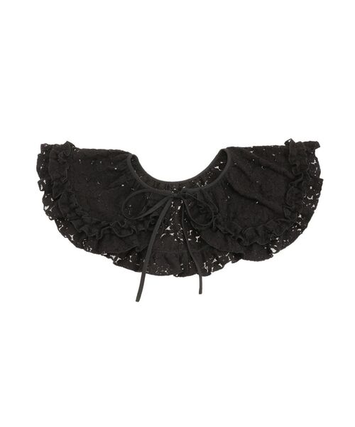 merry jenny（メリージェニー）の「lace frill collar（付け襟・レディース・ベージュ/ブラック/オフホワイト・FREE）」の3枚目の写真