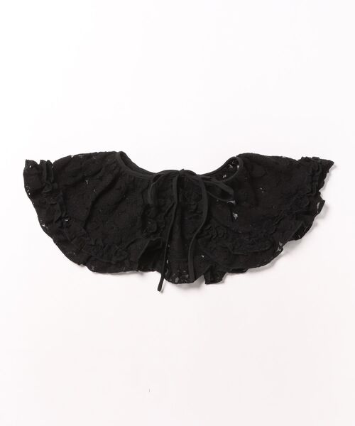 merry jenny（メリージェニー）の「lace frill collar（付け襟・レディース・ベージュ/ブラック/オフホワイト・FREE）」の6枚目の写真