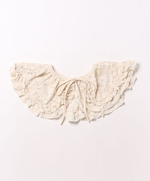 merry jenny（メリージェニー）の「lace frill collar（付け襟・レディース・ベージュ/ブラック/オフホワイト・FREE）」の7枚目の写真