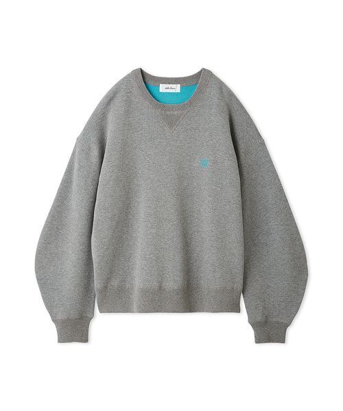 バイカラースウェットライクニット（ニット/セーター）｜Mila Owen