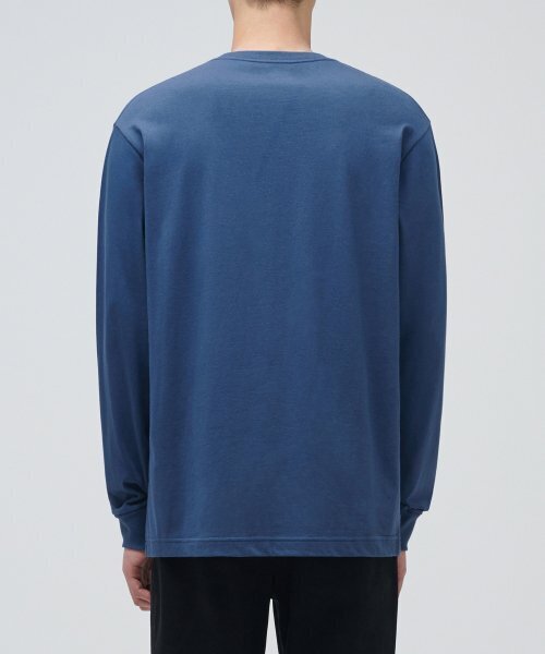 MUSINSA STANDARD（ムシンサスタンダード）の「クルーネック長袖Tシャツ[グレイッシュブルー]（Tシャツ/カットソー・メンズ・その他・XX-LARGE/XXX-LARGE）」の2枚目の写真