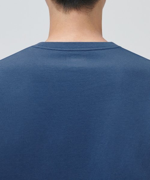 MUSINSA STANDARD（ムシンサスタンダード）の「クルーネック長袖Tシャツ[グレイッシュブルー]（Tシャツ/カットソー・メンズ・その他・XX-LARGE/XXX-LARGE）」の4枚目の写真
