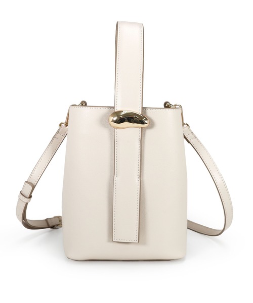 MIAN （ミアン）の「ニュアンスパーツワンハンドルショルダーバッグ【詳細動画あり】（ショルダーバッグ・レディース・ダークブラウン/アイボリー/ブラック・FREE）」の4枚目の写真