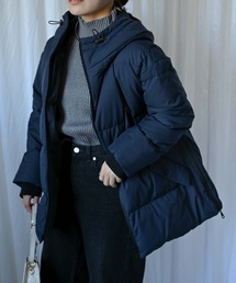 レディースのダウンジャケット/コート（ブルー・ネイビー/青色系