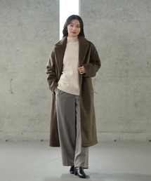 ロングチェスターシャギーコート