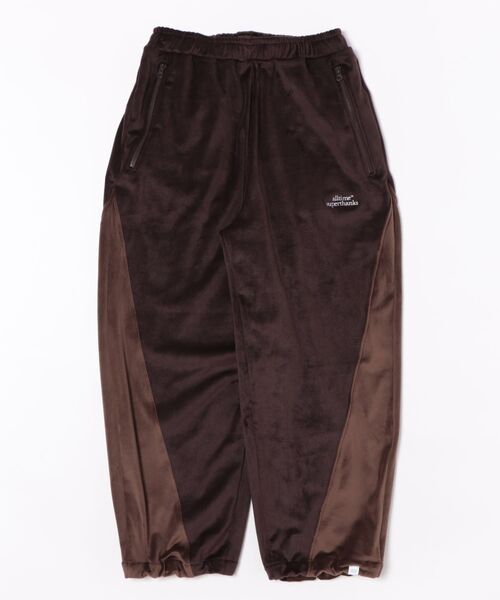 SUPERTHANKS(スーパーサンクス)の「【SUPERTHANKS】ST254CS02 Velour Pants(その他パンツ・メンズ・ブラウン・S/M)」の1枚目の写真