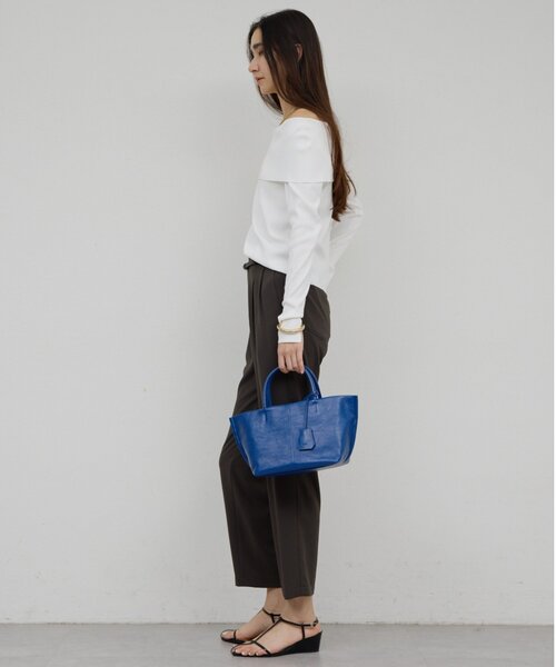 GALLARDAGALANTE(ガリャルダガランテ)の「【手洗い可】オフショルニット(ニット/セーター・レディース・ホワイト/イエロー/ブラック・FREE)」の21枚目の写真