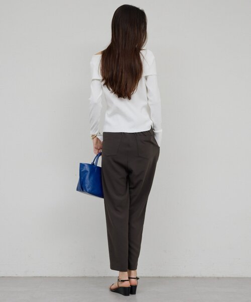 GALLARDAGALANTE(ガリャルダガランテ)の「【手洗い可】オフショルニット(ニット/セーター・レディース・ホワイト/イエロー/ブラック・FREE)」の20枚目の写真