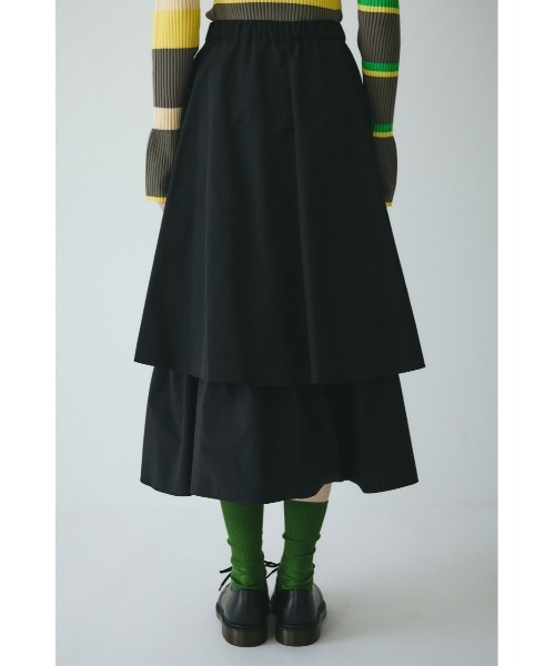 HeRIN.CYE（ヘリンドットサイ）の「Double hem skirt　　ダブルヘムスカート（スカート・レディース・ブラック/ホワイト/レッド・FREE）」の10枚目の写真