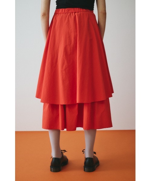 HeRIN.CYE（ヘリンドットサイ）の「Double hem skirt　　ダブルヘムスカート（スカート・レディース・ブラック/ホワイト/レッド・FREE）」の13枚目の写真