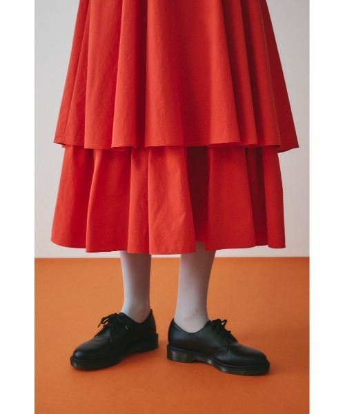 HeRIN.CYE（ヘリンドットサイ）の「Double hem skirt　　ダブルヘムスカート（スカート・レディース・ブラック/ホワイト/レッド・FREE）」の18枚目の写真
