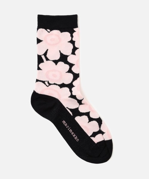 marimekko（マリメッコ）の「Linjaus Unikko / Socks（ソックス/靴下・レディース・レッド/ホワイト/ライトピンク/ブラック・34/37/40）」の5枚目の写真