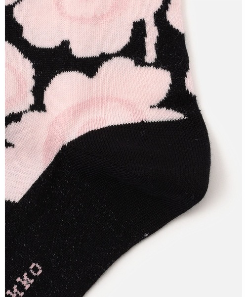 marimekko（マリメッコ）の「Linjaus Unikko / Socks（ソックス/靴下・レディース・レッド/ホワイト/ライトピンク/ブラック・34/37/40）」の7枚目の写真
