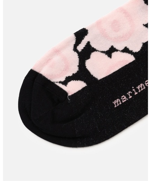 marimekko（マリメッコ）の「Linjaus Unikko / Socks（ソックス/靴下・レディース・レッド/ホワイト/ライトピンク/ブラック・34/37/40）」の8枚目の写真