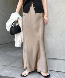 andme | サテンロングスカート(スカート)