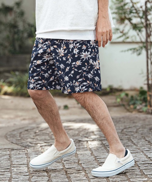 CAMBIO(カンビオ)の「mp14469- Vivid Flower Short Pants ショートパンツ(S62026cmb)(その他パンツ・メンズ・ホワイト/ネイビー/ブラック・L/M/S)」の12枚目の写真