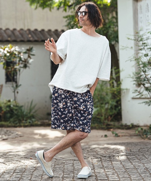 CAMBIO(カンビオ)の「mp14469- Vivid Flower Short Pants ショートパンツ(S62026cmb)(その他パンツ・メンズ・ホワイト/ネイビー/ブラック・L/M/S)」の14枚目の写真