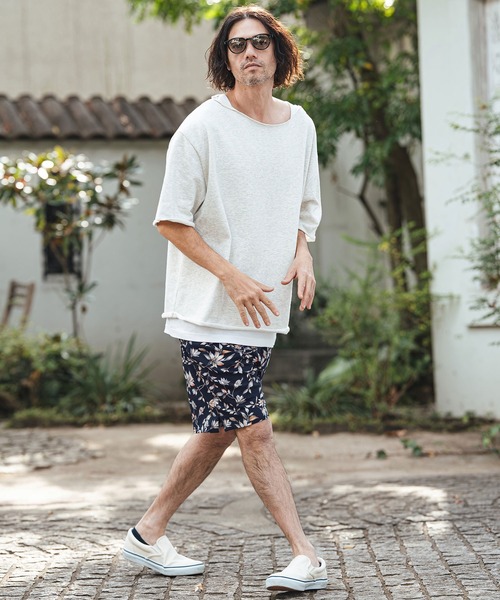 CAMBIO(カンビオ)の「mp14469- Vivid Flower Short Pants ショートパンツ(S62026cmb)(その他パンツ・メンズ・ホワイト/ネイビー/ブラック・L/M/S)」の15枚目の写真