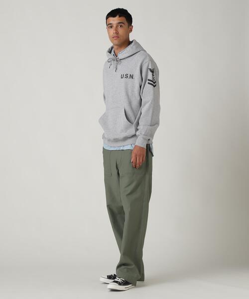 AVIREX(アヴィレックス)の「NAVAL PULLOVER PARK / ネイバル プルオーバー パーカー / AVIREX / アヴィレックス(パーカー・メンズ・ホワイト/その他17・L/M)」の3枚目の写真