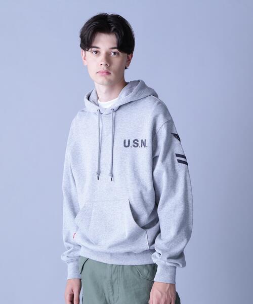 AVIREX(アヴィレックス)の「NAVAL PULLOVER PARK / ネイバル プルオーバー パーカー / AVIREX / アヴィレックス(パーカー・メンズ・ホワイト/その他17・L/M)」の4枚目の写真
