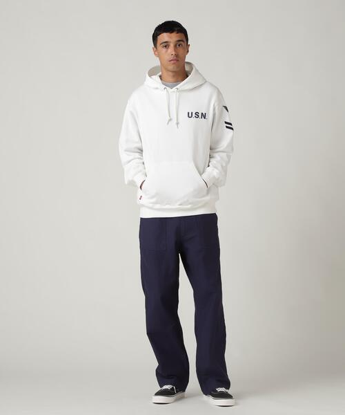 AVIREX(アヴィレックス)の「NAVAL PULLOVER PARK / ネイバル プルオーバー パーカー / AVIREX / アヴィレックス(パーカー・メンズ・ホワイト/その他17・L/M)」の16枚目の写真