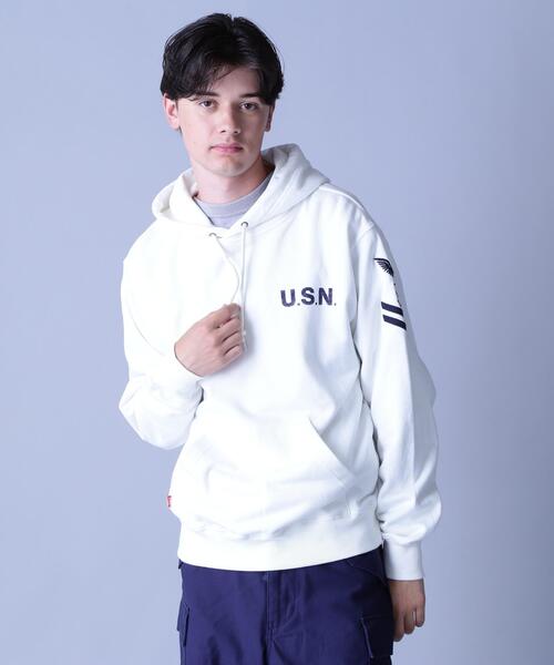 AVIREX(アヴィレックス)の「NAVAL PULLOVER PARK / ネイバル プルオーバー パーカー / AVIREX / アヴィレックス(パーカー・メンズ・ホワイト/その他17・L/M)」の18枚目の写真