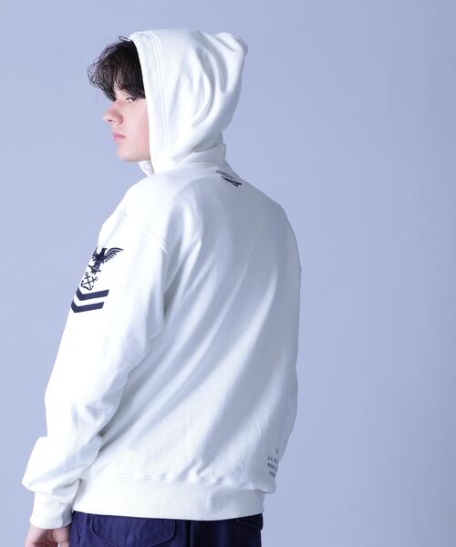 AVIREX(アヴィレックス)の「NAVAL PULLOVER PARK / ネイバル プルオーバー パーカー / AVIREX / アヴィレックス(パーカー・メンズ・ホワイト/その他17・L/M)」の8枚目の写真
