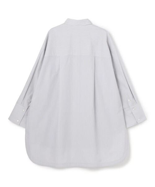 uncrave(アンクレイヴ)の「コットンクロスストライプ BIGシャツ(シャツ/ブラウス・レディース・ネイビー系5/サックスブルー系5・1)」の8枚目の写真