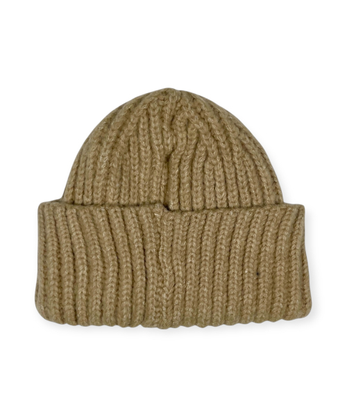 セール】Stop Thinking Heavy Knit Beanie (Beige)（ニットキャップ