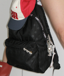 HEART ZIP POCKET 2WAY DUFFLE BAG BLACK（ボストンバッグ）｜RONRON