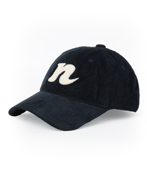 NOISE（ノイズ）の「Nロゴコーデュロイボールキャップ - ネイビー（キャップ）」