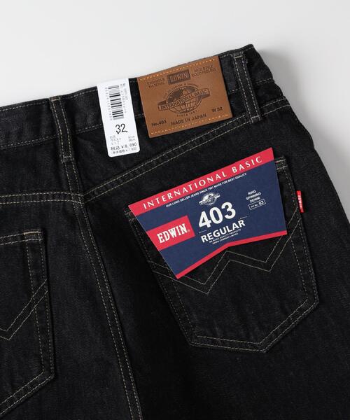 EDWIN(エドウィン)の「EDWIN(エドウィン)【メンズ】「403」レギュラーストレート(デニムパンツ・メンズ・ブラック・29inch/32inch/33inch/34inch/36inch/31inch/30inch/28inch)」の13枚目の写真
