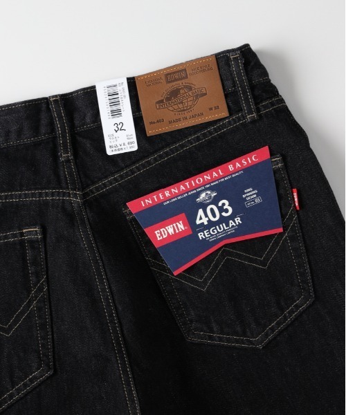 EDWIN(エドウィン)の「EDWIN(エドウィン)【メンズ】「403」レギュラーストレート(デニムパンツ・メンズ・ブラック・29inch/32inch/33inch/34inch/36inch/31inch/30inch/28inch)」の4枚目の写真