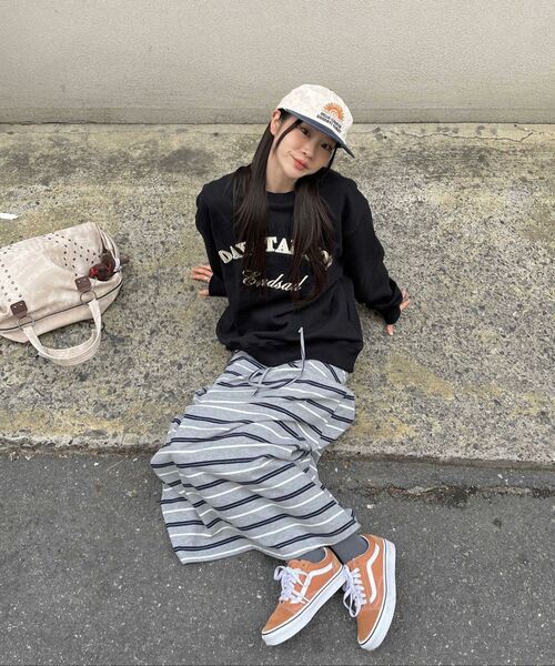 HELLO SUNRISE(ハローサンライズ)の「Two Tone Washed OG Logo 6panel Cap_Oatmeal Beige & Charcoal(キャップ・レディース・ベージュ・OS)」の10枚目の写真