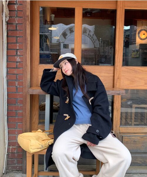 HELLO SUNRISE(ハローサンライズ)の「Two Tone Washed OG Logo 6panel Cap_Oatmeal Beige & Charcoal(キャップ・レディース・ベージュ・OS)」の11枚目の写真
