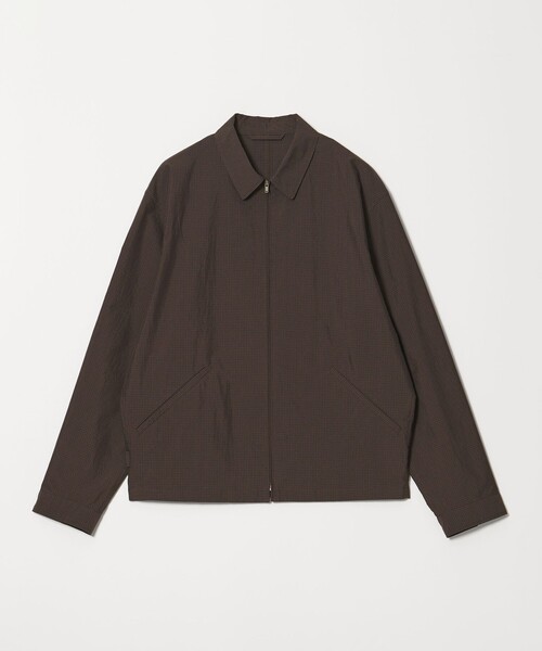 Steven Alan(スティーブンアラン)の「<Steven Alan> C/PE マイクロチェック ワーク ブルゾン(ブルゾン・メンズ・ネイビー/ライトグレー・XL/L/M/S)」の2枚目の写真