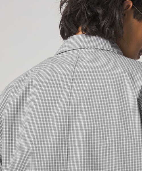 Steven Alan(スティーブンアラン)の「<Steven Alan> C/PE マイクロチェック ワーク ブルゾン(ブルゾン・メンズ・ネイビー/ライトグレー・XL/L/M/S)」の5枚目の写真