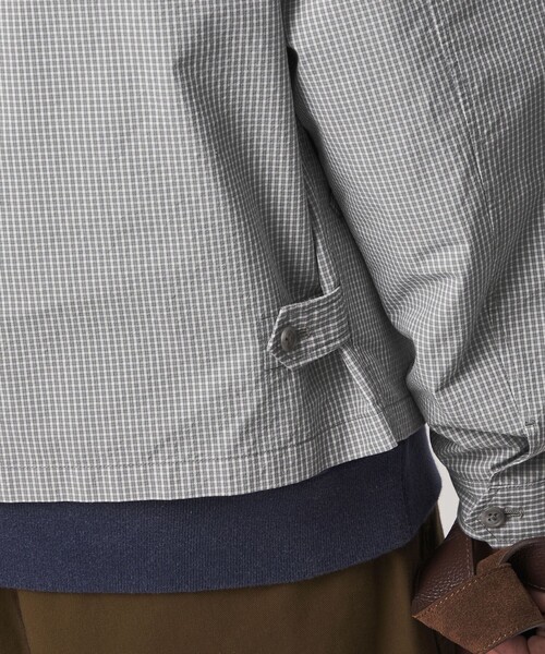Steven Alan(スティーブンアラン)の「<Steven Alan> C/PE マイクロチェック ワーク ブルゾン(ブルゾン・メンズ・ネイビー/ライトグレー・XL/L/M/S)」の6枚目の写真