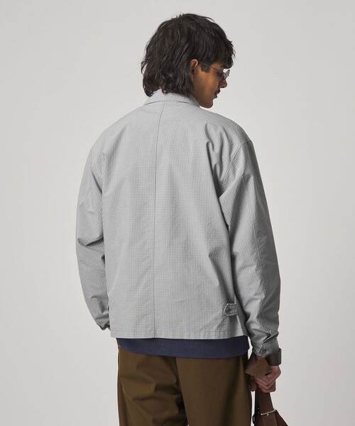 Steven Alan(スティーブンアラン)の「<Steven Alan> C/PE マイクロチェック ワーク ブルゾン(ブルゾン・メンズ・ネイビー/ライトグレー・XL/L/M/S)」の8枚目の写真